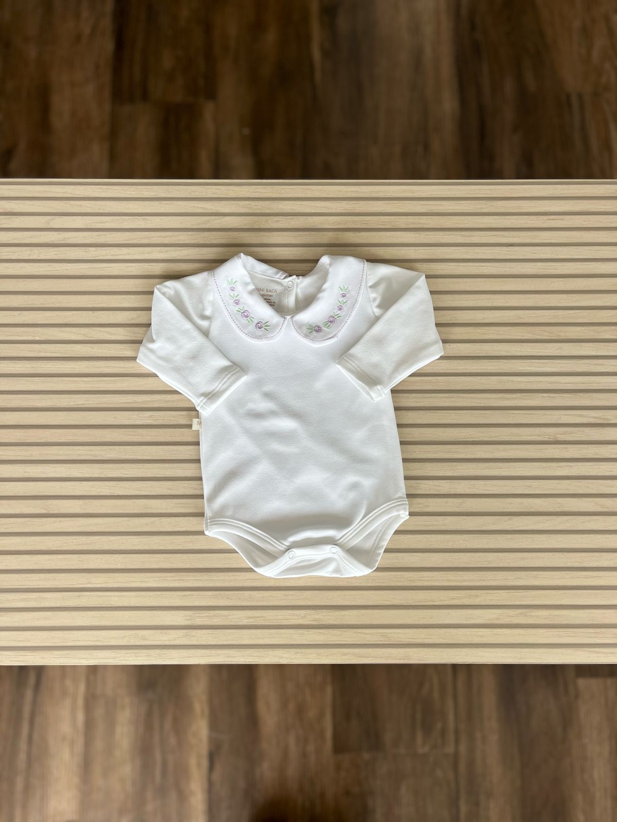 Body com Gola Borbada Lilás Mini Bags